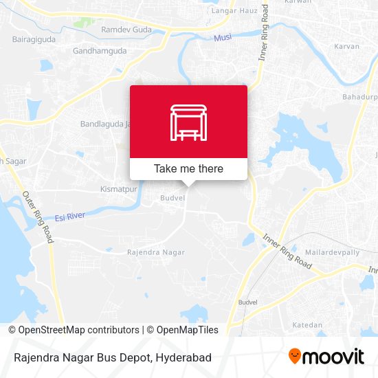 Rajendra Nagar Bus Depot map