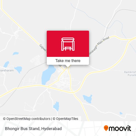 Bhongir Bus Stand map