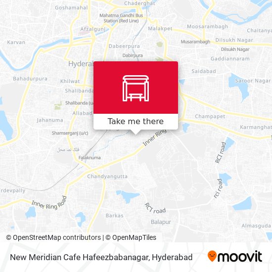 New Meridian Cafe Hafeezbabanagar map