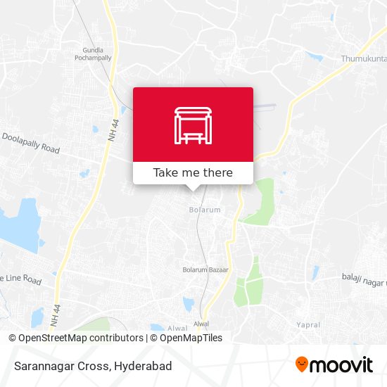 Sarannagar Cross map