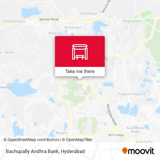 Bachupally Andhra Bank map