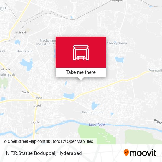 N.T.R.Statue Boduppal map