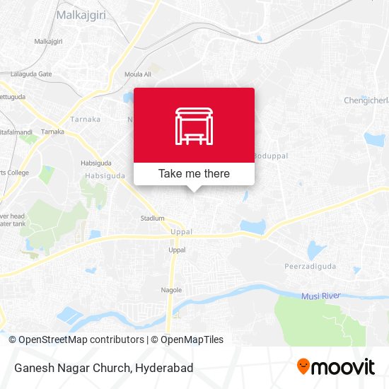 Ganesh Nagar Church map