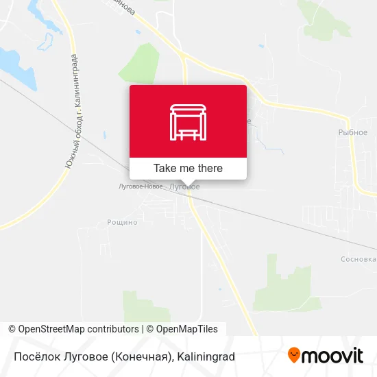 Посёлок Луговое (Конечная) map