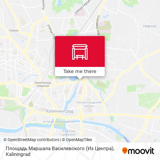 Площадь Маршала Василевского (Из Центра) map