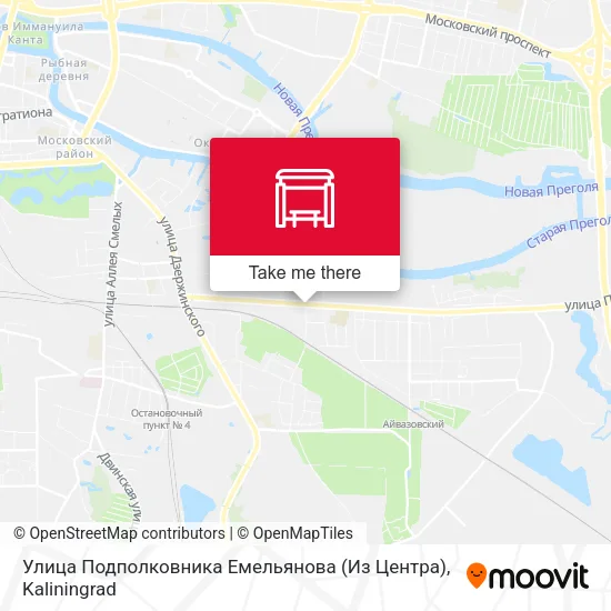 Улица Подполковника Емельянова (Из Центра) map