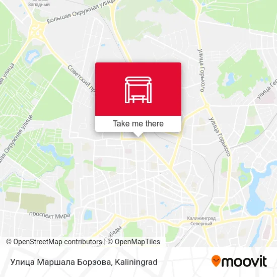 Улица Маршала Борзова map