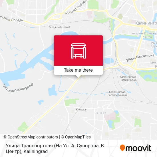 Улица Транспортная (На Ул. А. Суворова, В Центр) map