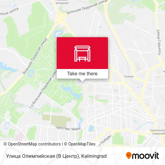 Улица Олимпийская (В Центр) map