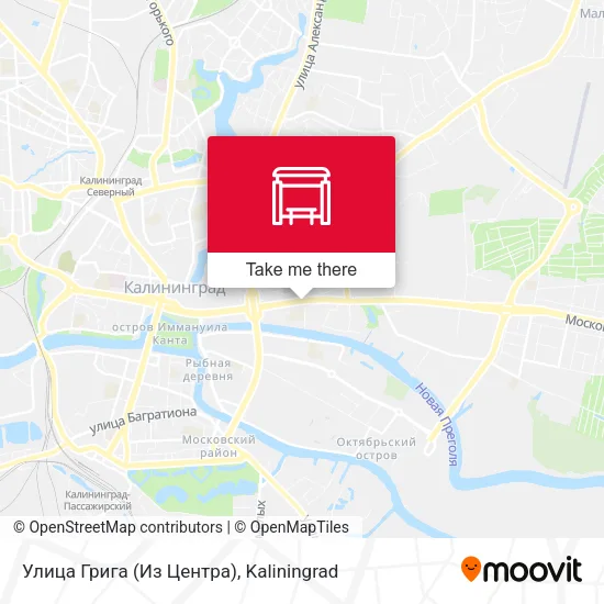 Улица Грига (Из Центра) map