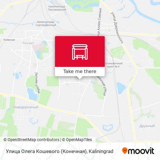 Улица Олега Кошевого (Конечная) map
