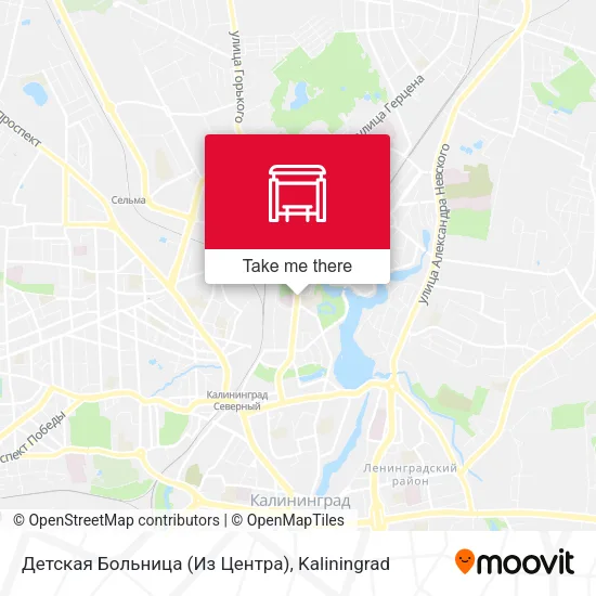 Детская Больница (Из Центра) map