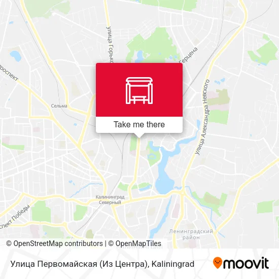 Улица Первомайская (Из Центра) map
