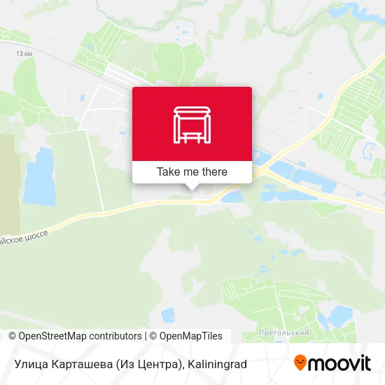 Улица Карташева (Из Центра) map