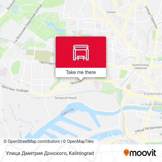 Улица Дмитрия Донского map