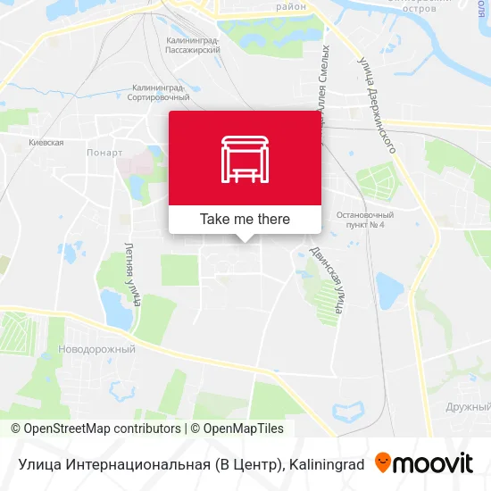 Улица Интернациональная (В Центр) map