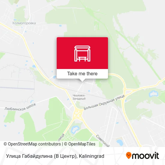 Улица Габайдулина (В Центр) map