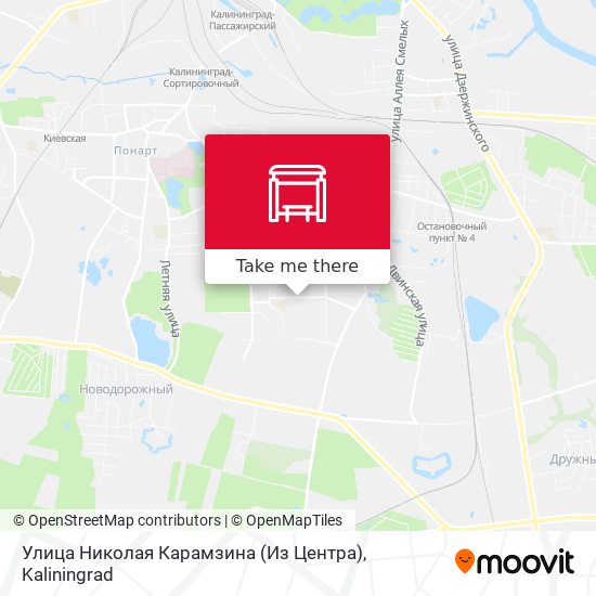 Улица Николая Карамзина (Из Центра) map