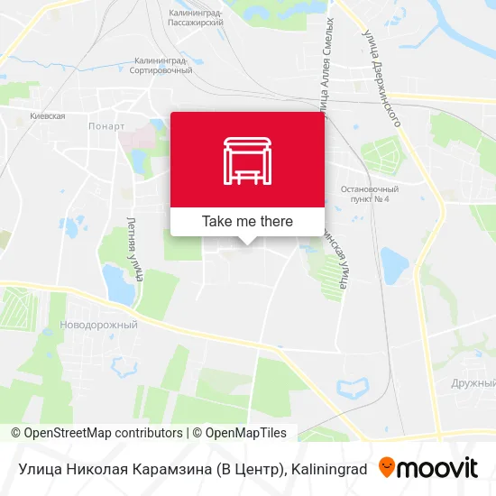 Улица Николая Карамзина (В Центр) map