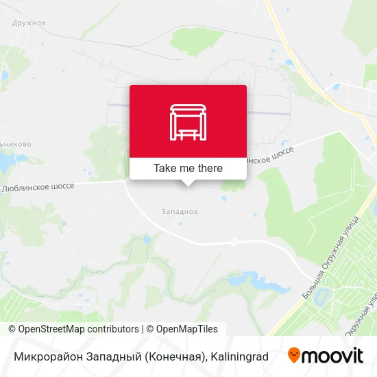 Микрорайон Западный (Конечная) map