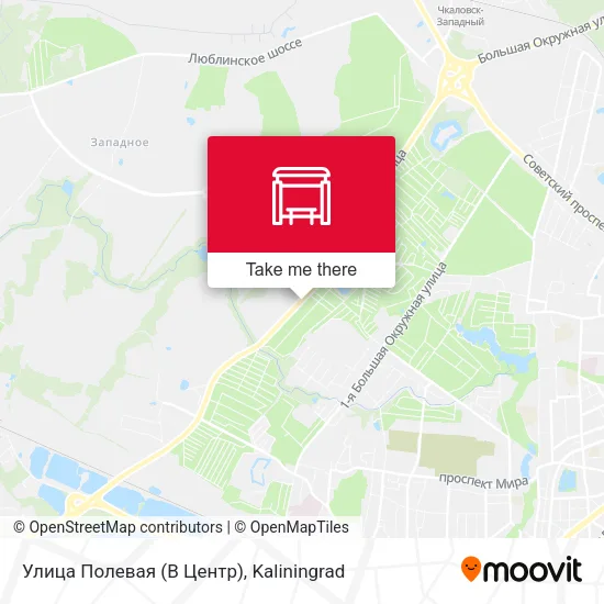 Улица Полевая (В Центр) map