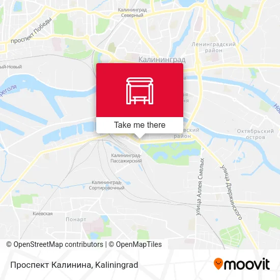 Проспект Калинина map