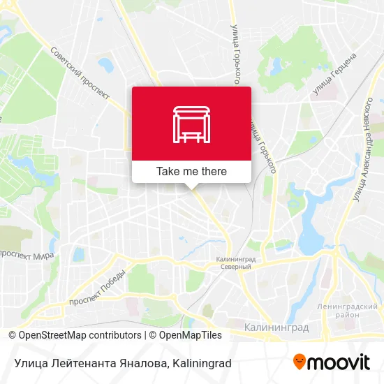 Улица Лейтенанта Яналова map