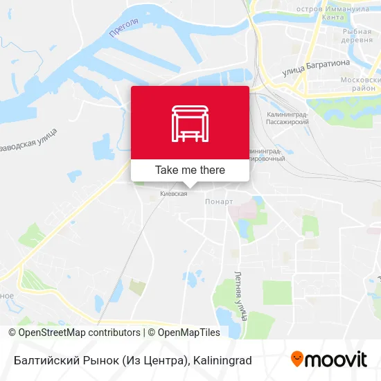 Балтийский Рынок (Из Центра) map