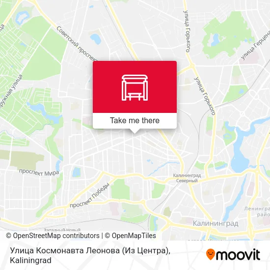 Улица Космонавта Леонова (Из Центра) map