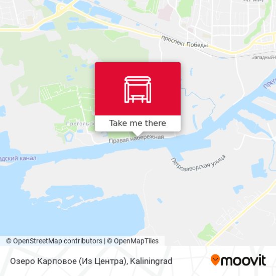 Озеро Карповое (Из Центра) map