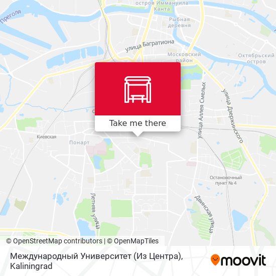 Международный Университет (Из Центра) map