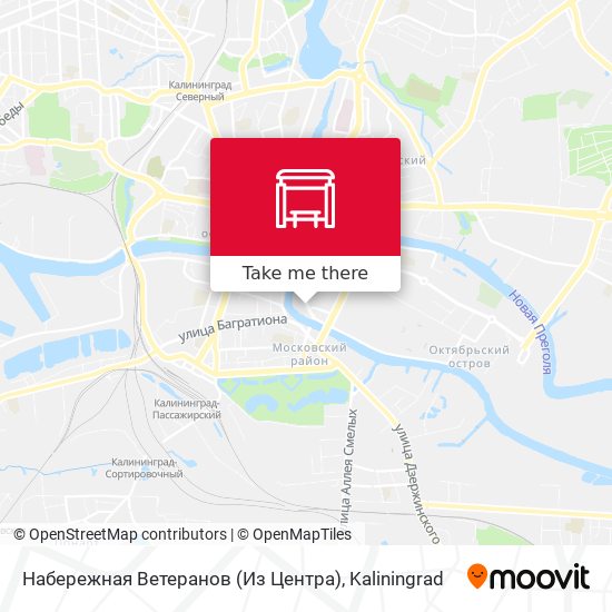 Набережная Ветеранов (Из Центра) map