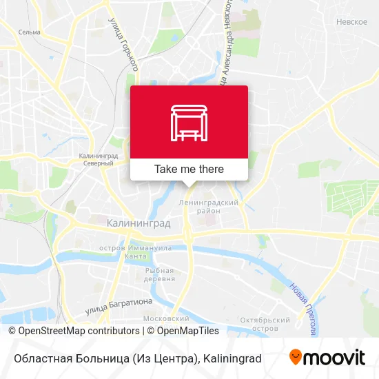 Областная Больница (Из Центра) map
