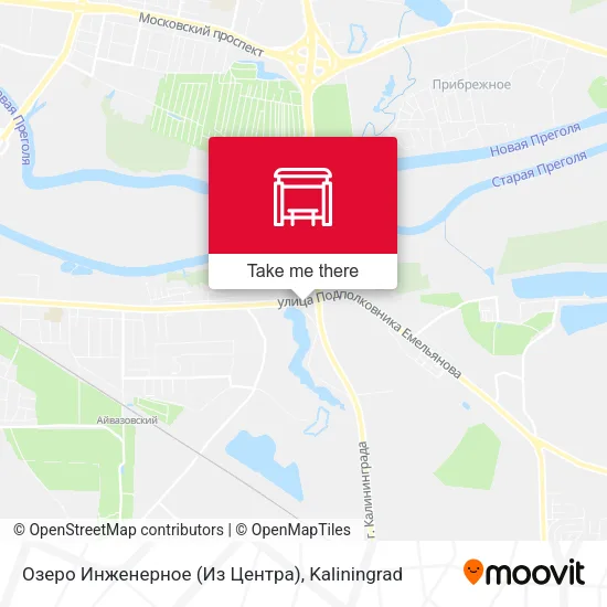 Озеро Инженерное (Из Центра) map