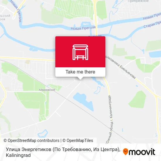 Улица Энергетиков (По Требованию, Из Центра) map