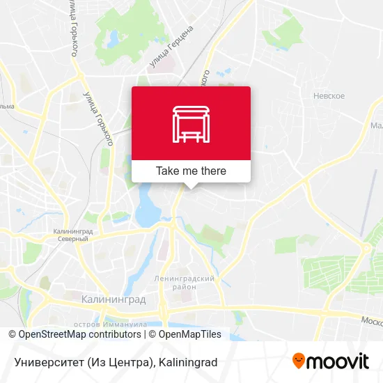 Университет (Из Центра) map