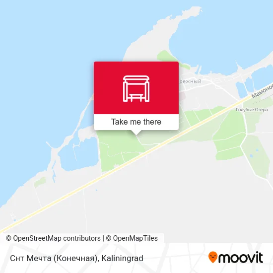 Снт Мечта (Конечная) map