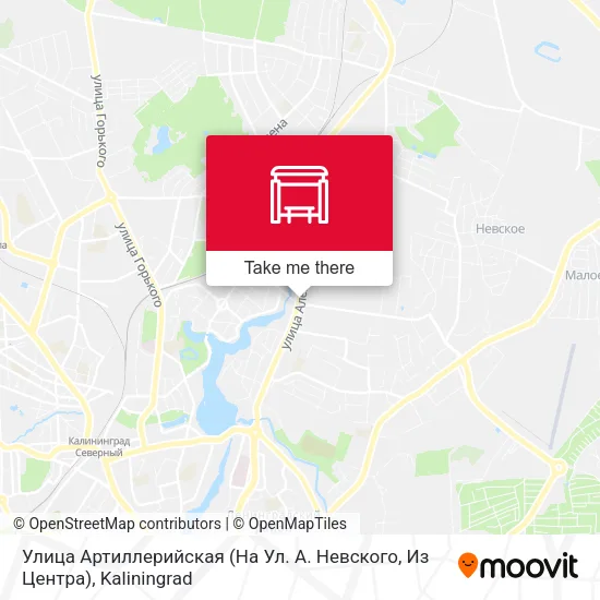 Улица Артиллерийская (На Ул. А. Невского, Из Центра) map