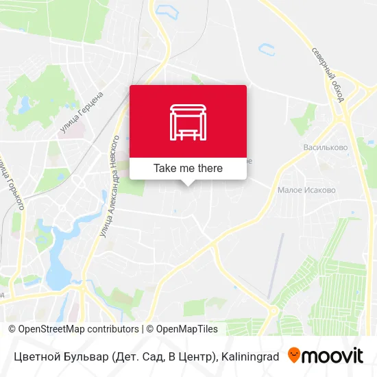 Цветной Бульвар (Дет. Сад, В Центр) map
