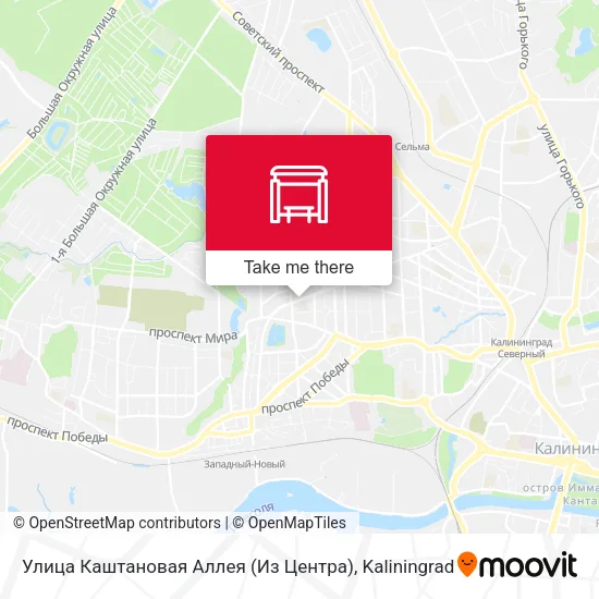 Улица Каштановая Аллея (Из Центра) map