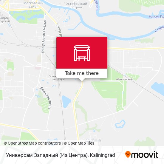 Универсам Западный (Из Центра) map