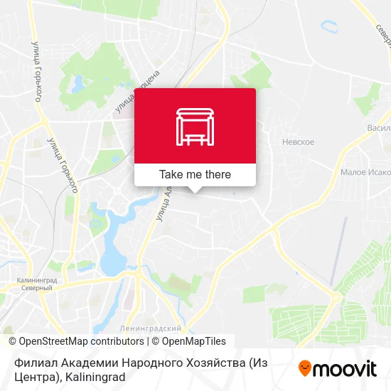Филиал Академии Народного Хозяйства (Из Центра) map