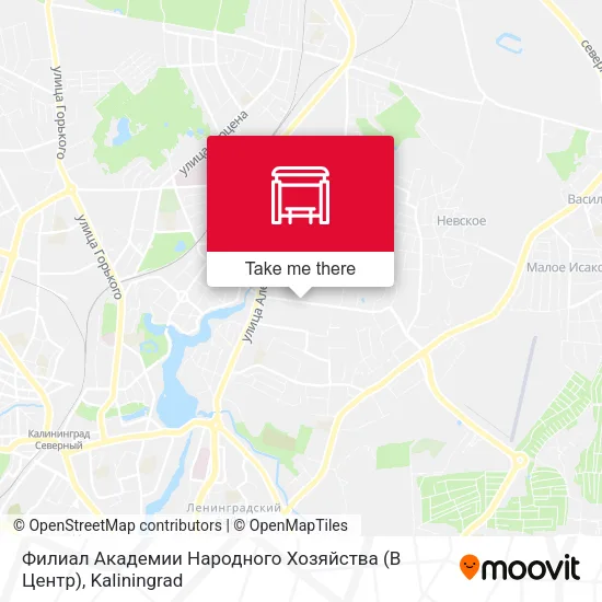 Филиал Академии Народного Хозяйства (В Центр) map