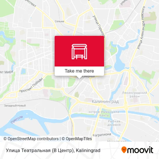 Улица Театральная (В Центр) map