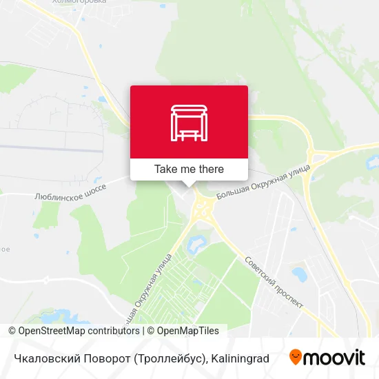 Чкаловский Поворот (Троллейбус) map