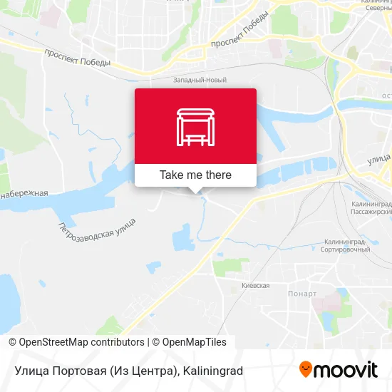 Улица Портовая (Из Центра) map