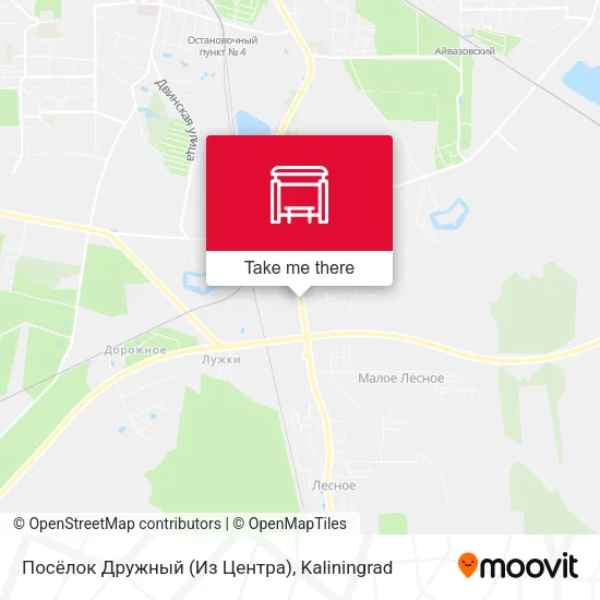 Посёлок Дружный (Из Центра) map