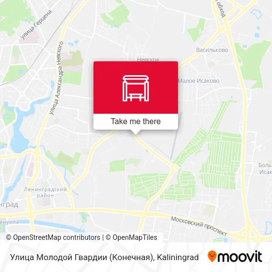 Улица Молодой Гвардии (Конечная) map