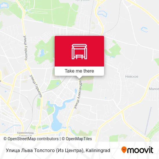 Улица  Льва Толстого (Из Центра) map