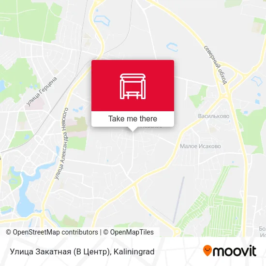 Улица Закатная (В Центр) map